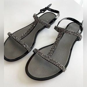 Stuart Weitzman diamond jelly sandals